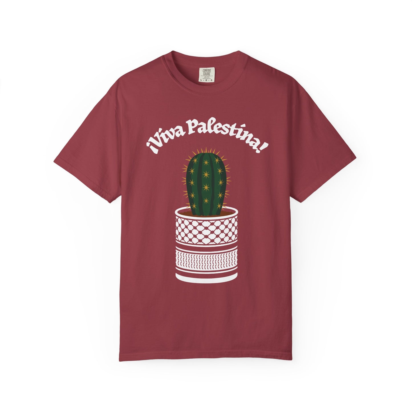 Viva Palestina Keffiyeh Planter + Cactus Unisex T-Shirt