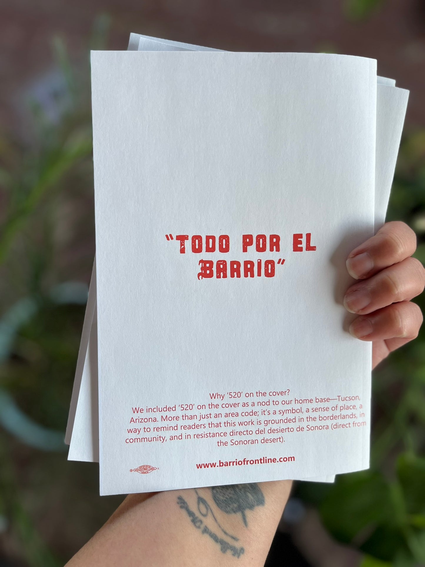 Barrio Frontline Zine – Issue 01 (Free Digital Download)