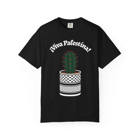 Viva Palestina Keffiyeh Planter + Cactus Unisex T-Shirt